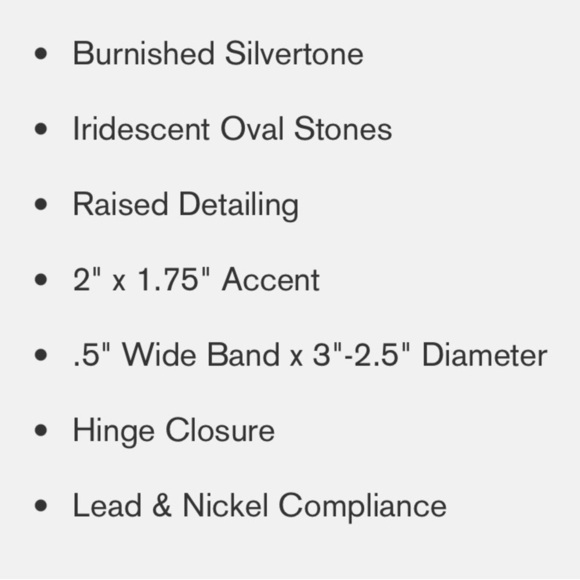 NEW! Boutique style iridescent crystal flower bracelet with hinge - Picture 2 of 2